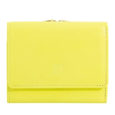 Immagine di DUDU Portafoglio Donna Piccolo in Pelle RFID con Portamonete a Clic Clac Compatto 6 Porta Carte Tessere Citrus yellow