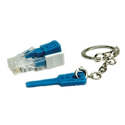 Immagine di Roline Spina modulare RJ 45 ROLINE, bloccabile 21.17.3067 Trasparente 1 pz.