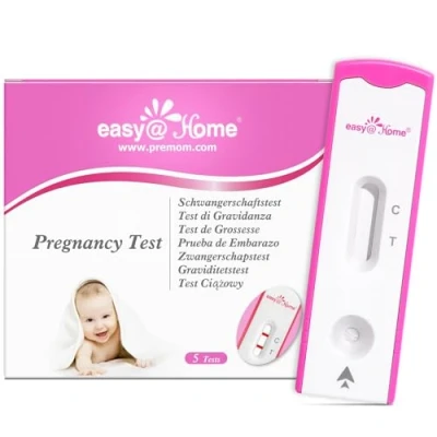 Immagine di Easy@Home 5 Test di Gravidanza HCG Cassetta : Alta Sensibilità 10 mIU/mL Risultati Rapidi in Minuti