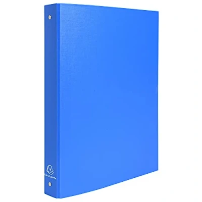 Immagine di Exacompta 51471E 1 Raccoglitore Rigido Foderato Polipropilene 4 Anelli Tondi 30 mm Dorso 40 Dimension Esterne 26x32 cm per Formato A4 Colore Azzurro