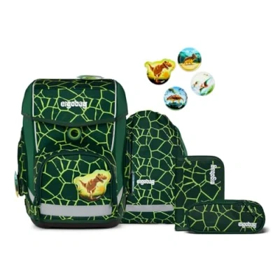 Immagine di ergobag cubo set zaino scolastico ergonomico classico 5 pezzi prima elementare