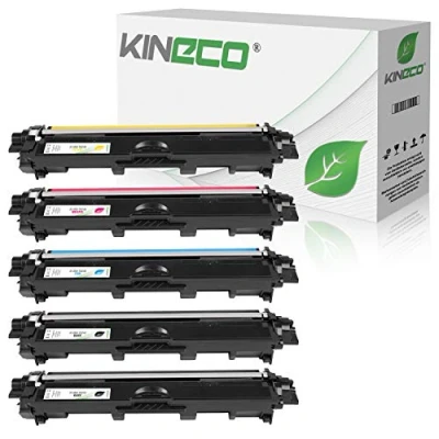 Immagine di Kineco 5 cartucce toner compatibili per Brother TN 242 246 DCP 9017CDWG1 9022CDW HL 3142CW 3152CDW 3172CDW MFC 9142CDN 9342CDW 9332CDW Nero 2.500 pagine cad.