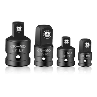 Immagine di Set Di Adattatori, 4 Pezzi Adattatore per Bussola Socket Ratchet Converter, Adattatori Chiave a Cricchetto 1/4 su 3/8, 3/8 1/4, 1/2, 1/2 Chiavi