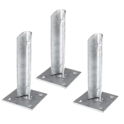 Immagine di GAH Alberts 663636 658649 Set di 3 supporti per pali recinzione, diametro 38 mm