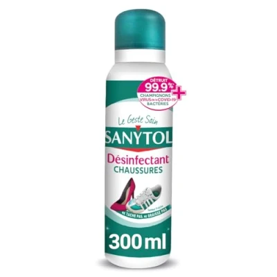 Immagine di SANYTOL Disinfettante Deodorante Scarpe Tutti i Tipi di Battericida, Fungicida, Virucida Fragranza Fresca Aerosol, 150 ml