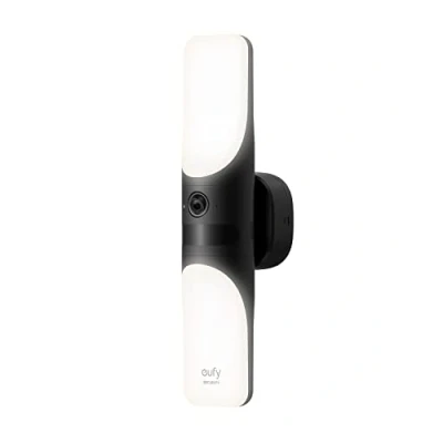 Immagine di eufy Security Wired Wall Light Cam S100, telecamera parete esterni, telecam. 2K luce 1200 Lumen, visione notte colori, attivata da movimento, rilevamento smart AI, no costi mensili