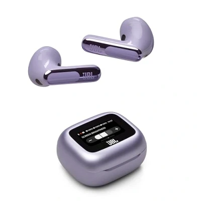 Immagine di JBL Live Flex 3 Cuffie Wireless Bluetooth, 50 Ore di Autonomia, con Cancellazione Adattiva del Rumore e High Resolution Signature Sound, Impermeabili IP54, Viola