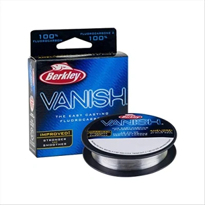 Immagine di Berkley Vanish®, trasparente, 3,6 kg, 110 m, linea da pesca al fluorocarbonio, adatta per ambienti d&#039;acqua salata e acqua dolce