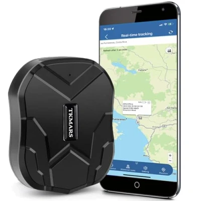 Immagine di Localizzatore GPS per Auto TKMARS TK905 Tracker Senza Abbonamento con App Gratuita 5000mAh Magnetico Antifurto Posizione in Tempo Reale Moto