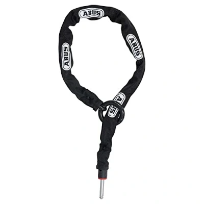 Immagine di ABUS, catena di inserimento per antifurto da telaio Adaptor Chain 2.0 6KS, la sicurezza doppia della bici, spessore 6 mm, lunghezza 110 cm, nero, con borsa 5950