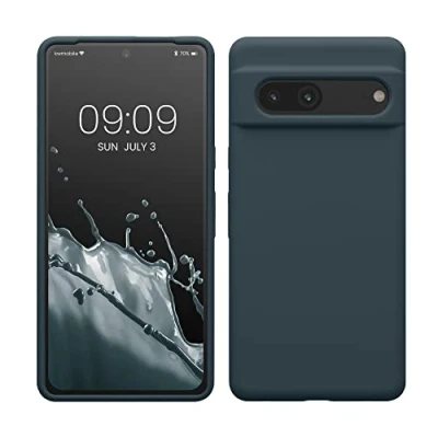 Immagine di kwmobile Cover per Google Pixel 7 Custodia Back Case Smartphone in Silicone TPU Protezione Gommata ardesia scuro