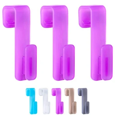 Immagine di Wellgro 3 ganci per termosifoni, Made in Germany, asciugamano, colore: viola