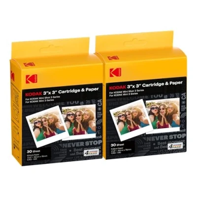 Immagine di KODAK 4PASS 7,6 x cm Cartuccia di pellicola (60 fogli) per Mini 3 Retro e Shot
