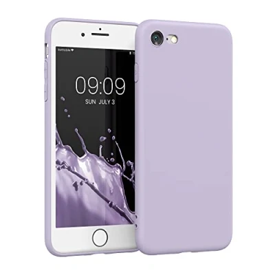 Immagine di kwmobile Custodia Compatibile con Apple iPhone SE (2022) / (2020) 8 7 Cover Back Case per Smartphone in Silicone TPU Protezione Gommata lavanda