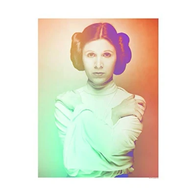 Immagine di Komar Quadro da Parete per cameretta dei Bambini, Motivo: Star Wars Classic Icons Color Leia, Disponibile in 3 Misure, Multicolore, WB096 30x40