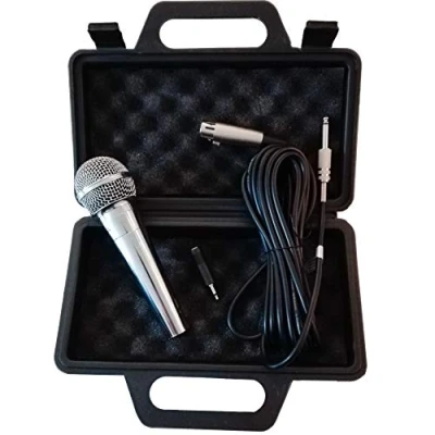 Immagine di TronicXL, set di microfono dinamico per canto e palcoscenico, con custodia, cavo da 5 m, jack XRL