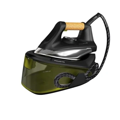 Immagine di Rowenta VR7360 Easy Steam Generatore a Vapore, Erogazione Continua da 110 G/Min, Getto 270 Riscaldamneto Rapido in 2 Min, Vapore Verticale, Nero/Verde