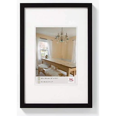 Immagine di walther design nera 15 x 20 cm Cornice in legno Peperoni BP520B