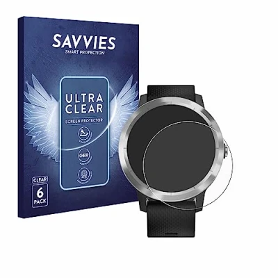 Immagine di savvies (6 Pezzi Pellicola Protettiva per Garmin Vivoactive 3 / Forerunner 45 Approach S40 Protezione Schermo Trasparente