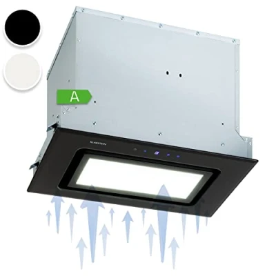 Immagine di Klarstein Cappa Aspirante a Incasso, Cucina con Filtro, in Alluminio Lavabile Lavastoviglie, Incasso Flusso d&#039;Aria 506m3/h, LED, Filtrante Touch Control