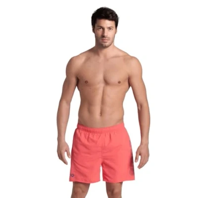 Immagine di Arena Fundamentals LOGO Boxer R Shorts da mare, Uomo, Taglia: XL, Calypso coral blue cosmo