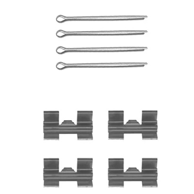 Immagine di DELPHI LX0032 Kit accessori, Pastiglia freno IVECO: DAILY 3 Kasten/Kombi, 2 Pritsche/Fahrgestell, 1, LAND ROVER: Discovery 1