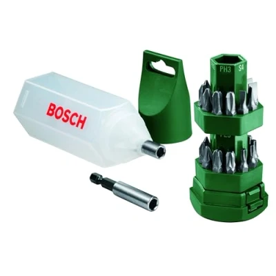 Immagine di Bosch Accessories Promoline 2607019503 Kit inserti 25 parti Taglio, Croce Phillips, Pozidriv, Esalobo Interno (TX)