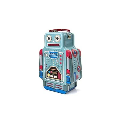 Immagine di Suck UK Contenitore per il pranzo in latta, a forma di robot, multicolore