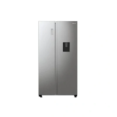 Immagine di Hisense RS711N4WCE Frigorifero Side by Side, capacità 547 L con altezza 178,6 cm, Metal Tech Cooling, Total No Frost, Dispenser di acqua E ghiaccio, silenzioso 38 dB, connettività WiFi, Classe