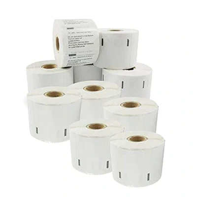 Immagine di aColoriStore etichette multiuso autoadesive compatibili per Dymo LabelWriter DM 11354 S0722540 57 x 32 mm (1000 pezzi a rotolo) 10 Rotoli