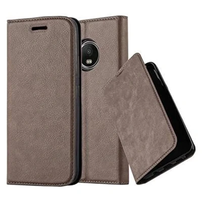 Immagine di Cadorabo Custodia Libro per Motorola MOTO G5 in BRUNO CAFÉ con Vani di Carte, Funzione Stand e Chiusura Magnetica Portafoglio Cover Case Wallet Book Etui Protezione