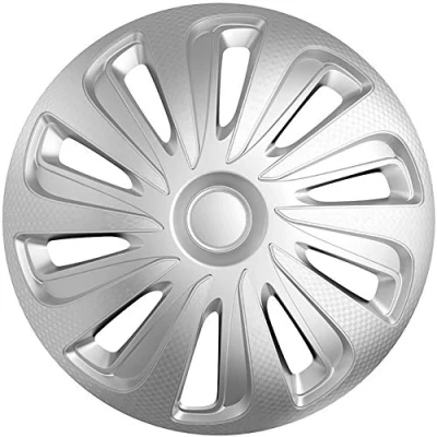 Immagine di Autostyle Pp 5314S Set Di 4 Copricerchi Caliber 14 Pollici Look Carbonio Argento