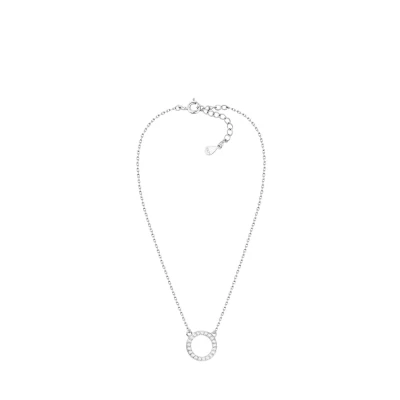 Immagine di Sofia Milani Collana da Donna in Argento 925 con Pietra Zircone Ciondolo a Cerchio N0670