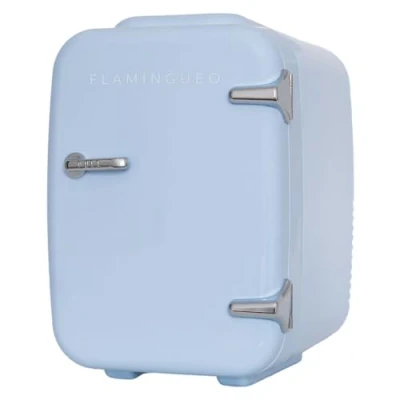 Immagine di Flamingueo Frigorifero Piccolo Mini Frigo 4L, 12V/220V, da Camera, Ufficio, Funzione Raffreddamento e Riscaldamento