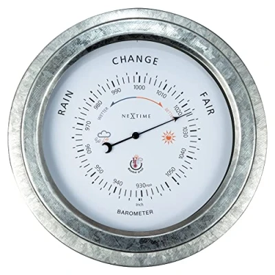 Immagine di NeXtime 4303GA Orchid Garden Barometro, d&#039;Argento, 22 cm