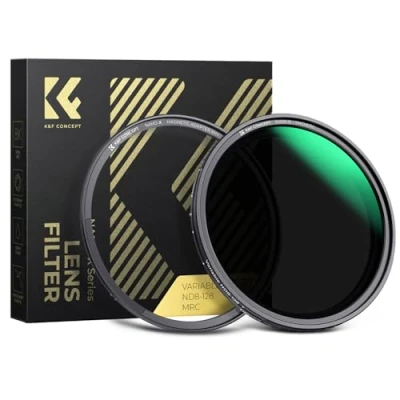 Immagine di K&amp;F Concept 52mm Nano X Magnetico Filtro ND Variabile ND8 ND128 (5 f Stops) con Anello Adattatore Magnetico, a Densità Neutra 28 Strati di Rivestimento