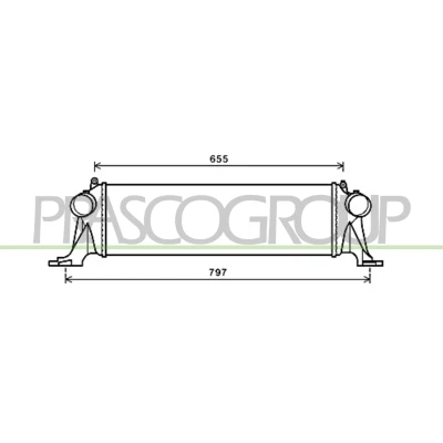 Immagine di PRASCO FT929N002 Intercooler IVECO: DAILY 6 Pritsche/Fahrgestell