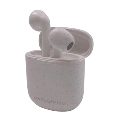 Immagine di Mars Gaming MHI ECO, Cuffie Wireless TWS Ecologiche, Bluetooth 5.1, Microfono, Materiale Organico Paglia Di Grano