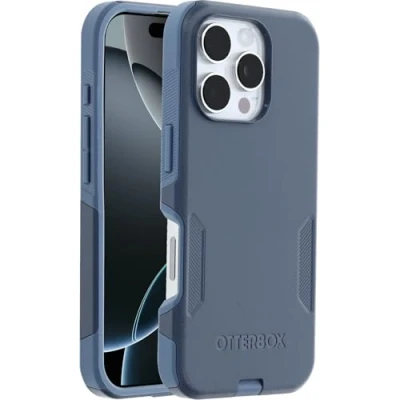 Immagine di OtterBox Cover per iPhone 16 Pro Max Commuter Series MagSafe, resistente a shock e cadute, testata 3x norme MIL STD 810G, Blu