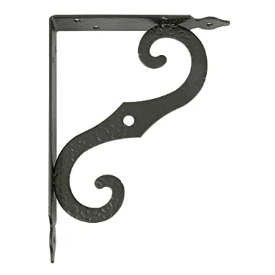 Immagine di Amig Staffa per mensole a muro Supporti Reggimensola Staffe in Acciaio Colore: Nero Dimensioni: 150 x 115 Peso max: 90 kg