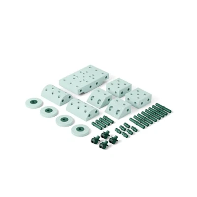 Immagine di Giocattolo Modu. Modello 34 Tlg. Baukasten Starter Set Modu Playsystem Dreamer von 0 6 Jahre Ocean Mint/Forest Green