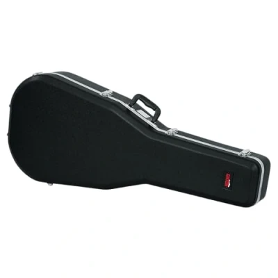 Immagine di Gator Cases Custodia Chitarra Acustica Rigida con Manico e Tracolla Removibile, Astuccio Rivestimento Imbottito Felpato Comodo Vano Accessori, Dimensioni Interne 106 x 41,9 13,3