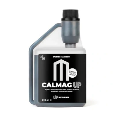 Immagine di UP NUTRIENTS Integratore di Calcio e Magnesio CALMAG 500 ML Fertilizzante Organico per Piante Colture Crescita Fioritura Stimola la Fotosintesi
