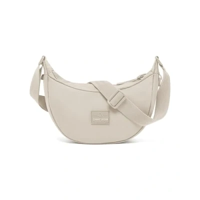Immagine di Johnny Urban Borsa a Tracolla Donna e Uomo Beige Ally Small Mezzaluna Crossbody Moon Bag Marsupio Rotonda con Regolabile Idrorepellente