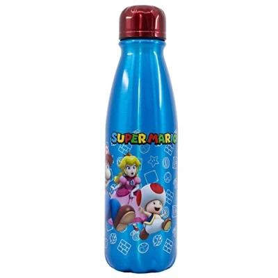 Immagine di BOTTIGLIA IN ALLUMINIO PER 600 ML SUPER MARIO Stor