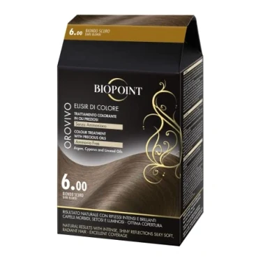 Immagine di Biopoint Orovivo Elisir di Colore, Set Tinta Capelli in Olio Senza Ammoniaca, Azione Nutriente e Illuminante, Dona un Colore Intenso Brillante, 142 ml