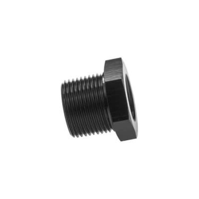 Immagine di 3/4 NPT Flare Hex Port Plug Adapter Fitting to 1/8 femmina Riduttore tubo adattatore connettore nero