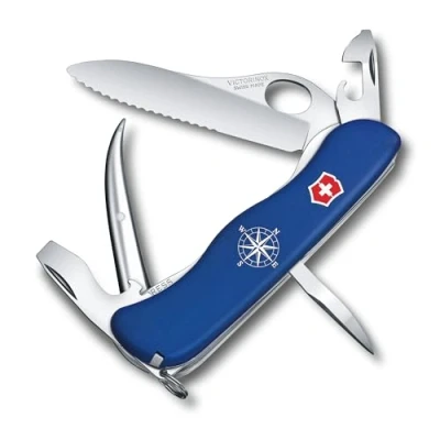 Immagine di Victorinox, Skipper Pro MW, Coltello Svizzero, Originale, Multiuso, Campeggio, 12 Funzioni, Lama, grande with wavy edge, Cacciavite 3 mm, Bloccabile, Lama a una mano