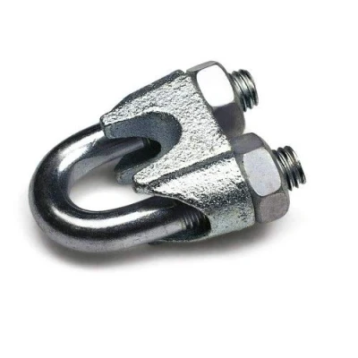 Immagine di Constrabo 2 x morsetti per fune metallica DIN 741 Dimensioni 13 mm morsetto in acciaio zincato corda d&#039;acciaio, corda, filo, metallica,