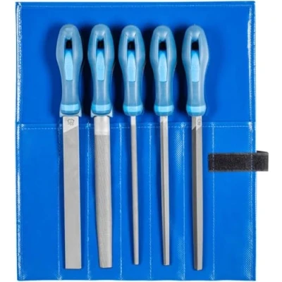 Immagine di PFERD 11800533 Kit di lime da officina Hieb 3 in borsa a rullo PVC Lunghezza 200 mm 1 pz.